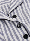 1950s Elegant Turn-Down Collar Basic Sleeveless Business Office Dress Detail View