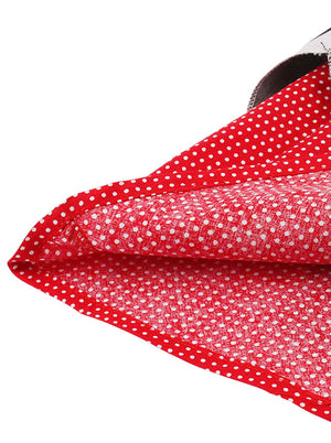 Retro Polka Dot High Waisted Vintage 1950s Party Night Elegant Sexy Cheap Spring Dress Detail View