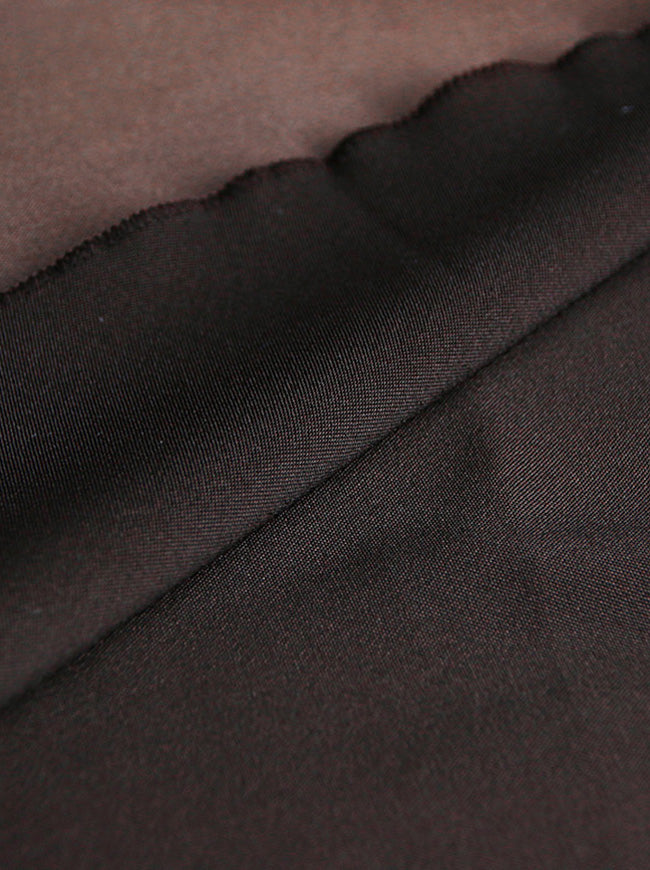 Brown Gothic Petticoat High Low Satin Asymmetrical Swing Skirt For Women Detail View