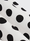 Classic Pattern Sexy V Neck Pin Up Knee Length Cocktail Dress for Women Black Detail View