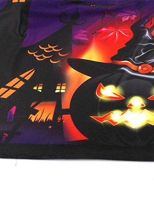 V Neck 3D Themed Pattern Vintage Cocktail Halloween Party Dress