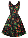 Sleeveless Elegant Casual Vintage Cocktail Party Floral Dress