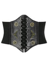 Steampunk Gothic Lace-up Cinch Belt Corset Elastic Waist Belt Main View