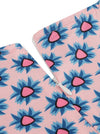 Rockabilly Pinup Flared V-Neck Floral Print Pleated Casual Picnic Dating Dress Detail View