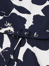 Retro Short Sleeve Cotton Sundresses Flower Print A Line Flare Sexy Going Out Dress with Belt for Women