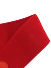 Womens Simple Style Faux Leather Red Decorative Casual Fancy Vintage Cocktail Dress Belt Detail View