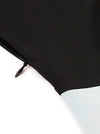 Black White Sleeveless Fashion Casual Cocktail Dress for Women Detail View