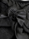 Flouncy Ruffle Black Bow Petticoat Bowknots Halloween Celebration Party Dress Detail View