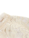 Short Sleeves Elegant Lace Swing Cocktail Bridesmaid Dress