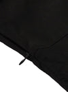 Solid Style Black Plain Puffy Vintage Cotton Summer Dress for Women Detail View