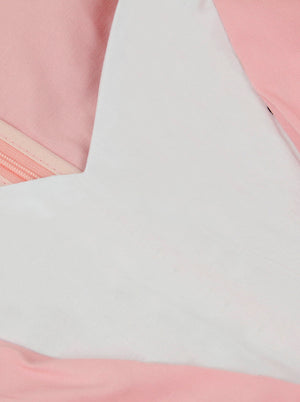White Pink Vintage Sweetheart Neckline Sleeveless Empire Waist Kentucky Derby Knee Length Dress for Women Detail View