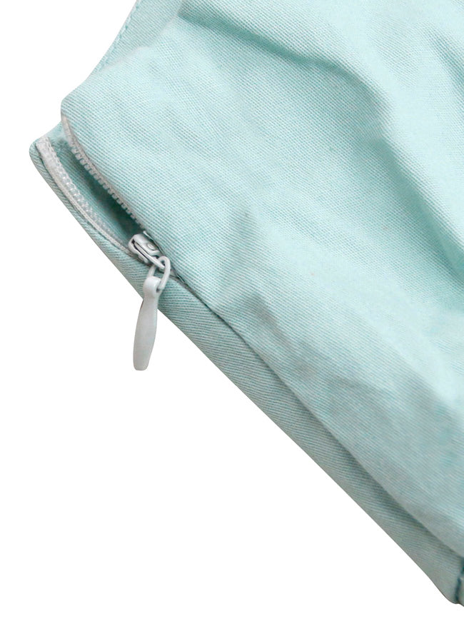 Green Vintage Elegant Sleeveless Fit and Flare Semi Formal Dresses Detail View