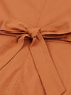 Womens Vintage Style 1950s Short Sleeve Round Neck Tea Party Dress Detail View