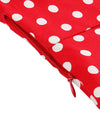 Sexy V-Neck Polka Dot A-Line Turn Down Collar Pin Up Style Garden Tea Party Midi Dress Detail View