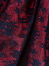 Black and Red Ruffle Petticoat Satin Skirt with Laces Bow Summer Dress for Women Detail View