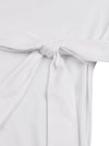 Slim Fitt Cutting Homecoming Formal Evening Comfy Cotton Dress Detail View