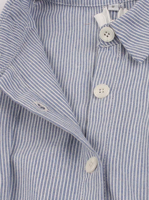 A-Line Casual Elegant Retro Button Down Midi 50s Outfit for Girl Tea Party Dress Detail View