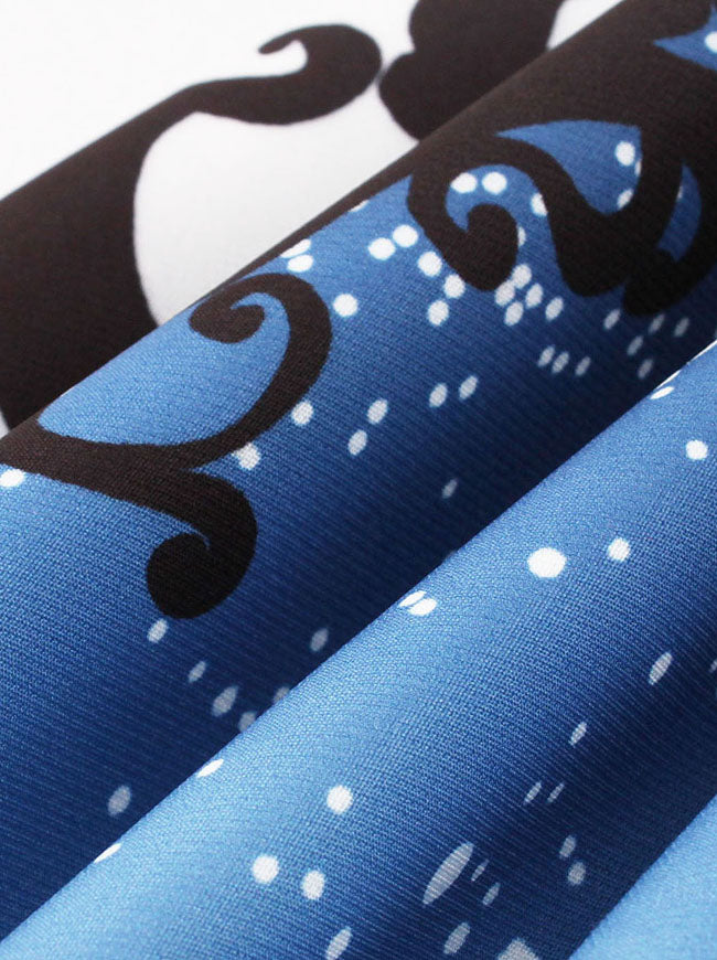 White Sleeveless Polyester Short White Christmas Tank Spandex Polyester Floral Dress Detail View