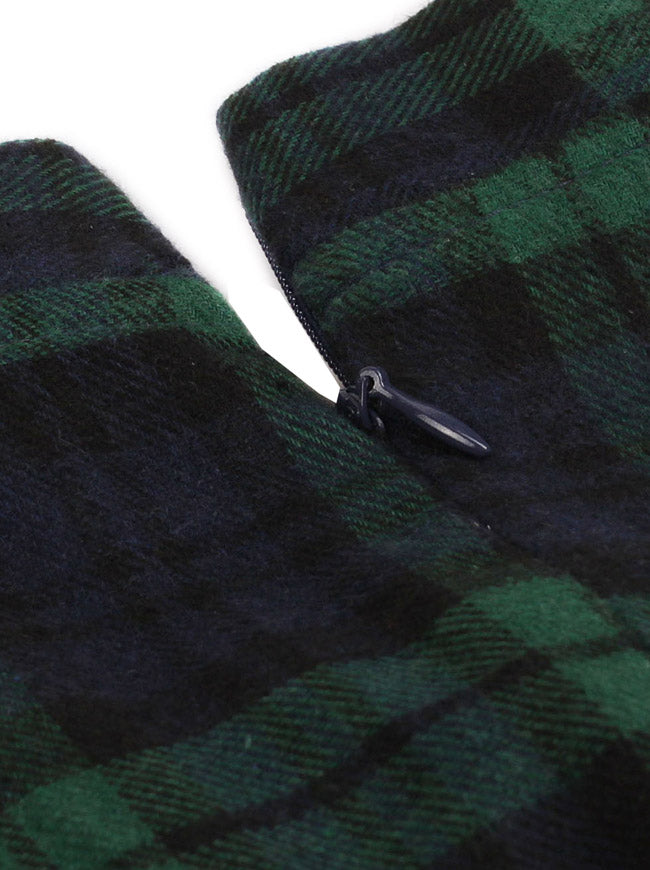 Vintage Retro Plaid Sleeveless Swing Dress with Pocket