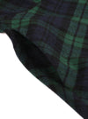 Vintage Retro Plaid Sleeveless Swing Dress with Pocket