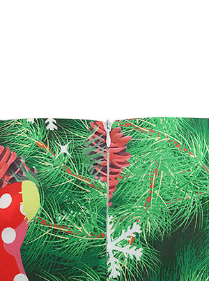 Round Neck Fit and Flared Retro Style Cocktail Party for Women Xmas Party Dress Detail View